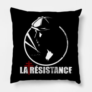 WW2 French Resistance - La Resistance (distressed) Pillow