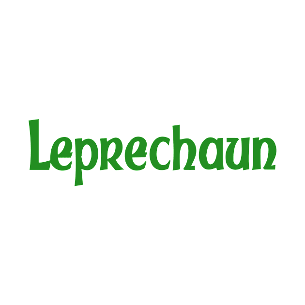 Leprechaun Typographic Design by petersarkozi82@gmail.com