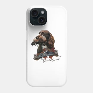 The Sprocker Spaniel , Gun dog Phone Case