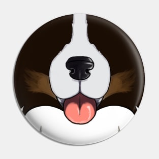 Sheltie face ( tricolor) Pin