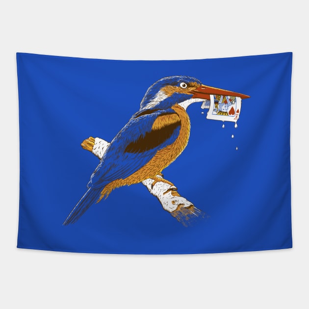 King Fisher Tapestry by victorcalahan