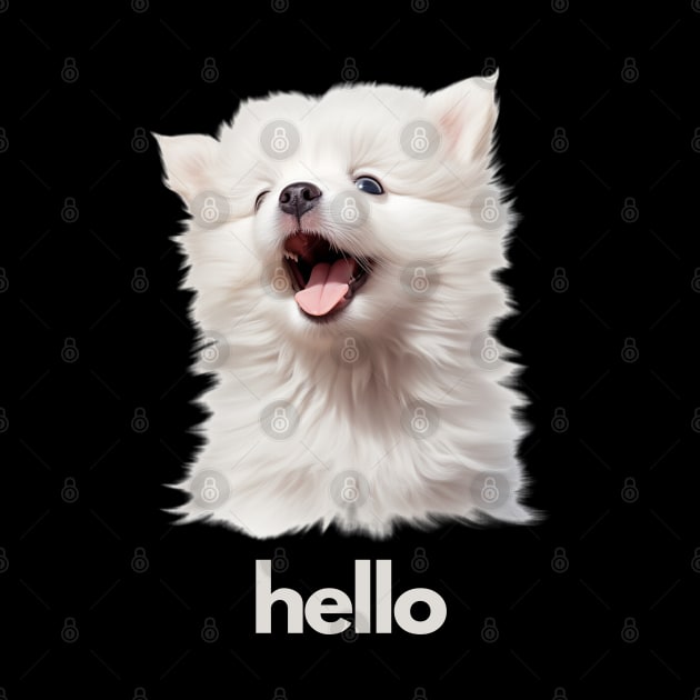 Hello Whithe Puppy! by NatashaCuteShop