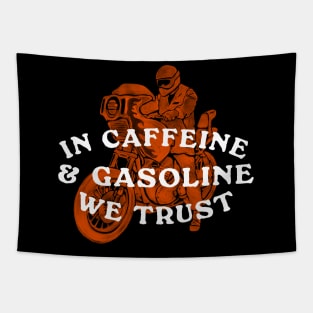 In Caffeine and Gasoline We Trust Tapestry