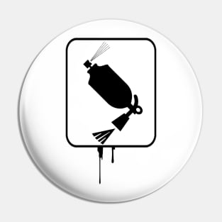 Vandal Pictogram - fire extinguisher / Spraycan Pin