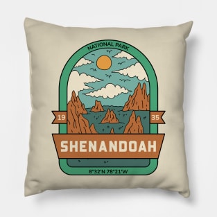 Shenandoah National Park Hiking Camping Outdoors Outdoorsman Pillow