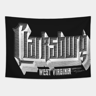 Vintage Clarksburg, WV Tapestry