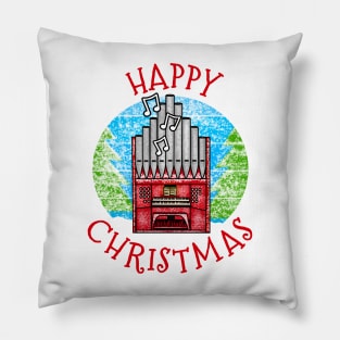 Christmas Organ Church Organist Musician Xmas 2022 Pillow