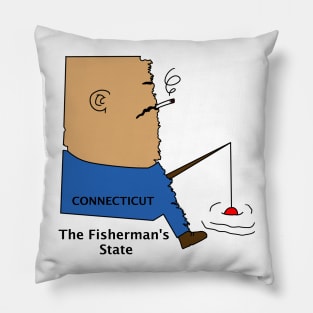 A funny map of Connecticut 3 Pillow