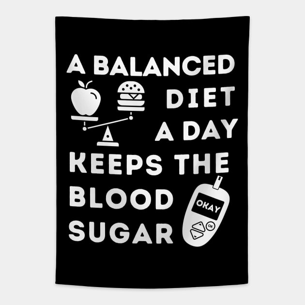 A Balanced Diet A Day Keeps the Blood Sugar Okay Tapestry by SalxSal