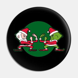 Fighting Christmas Pin