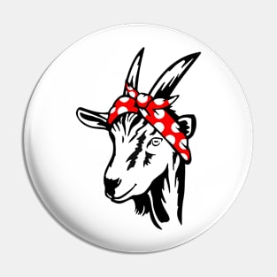 Bandanna Goat Pin