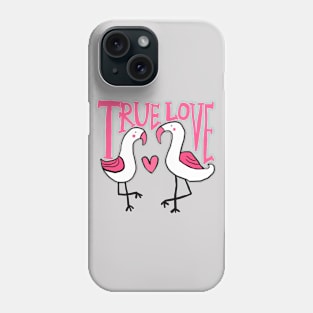 true love, flamingo Phone Case