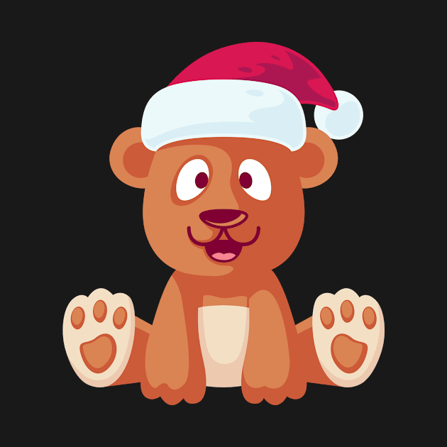 Christmas cute bear by andytruong