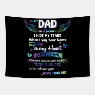 For My Dad In Heaven Dad Memorial Tapestry