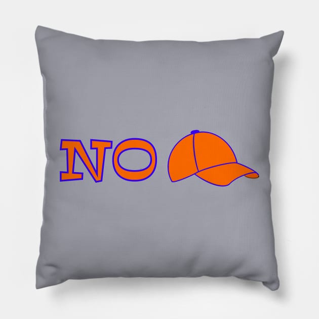 No cap orange and blue go gators Pillow by BrederWorks