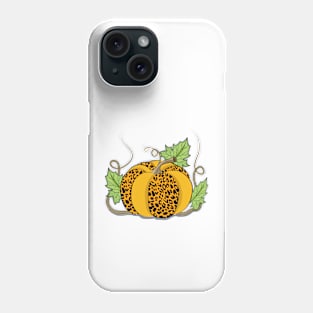 Cheetah Print Pumpkin Art Phone Case