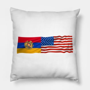 American Armenian Flag Pillow