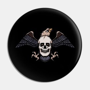 Eagle and skull Pin