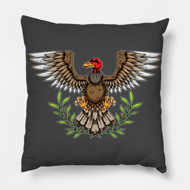 Buzzard Pillow by Laughin' Bones