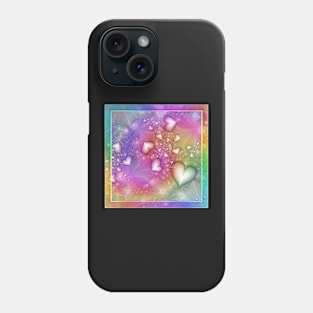 Rainbow Love Fractal Phone Case