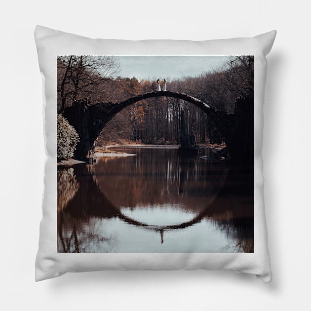 Twins Reflection Pillow by JovanaRikalo