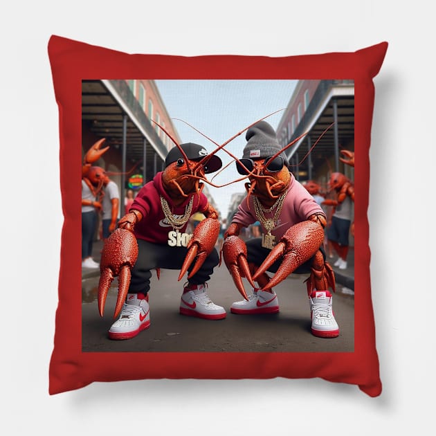 The Crawdad Killing Crew Pillow by High Voltage Graphics