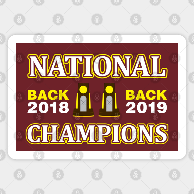 Back 2 Back Champs Umd Bulldogs Sticker Teepublic