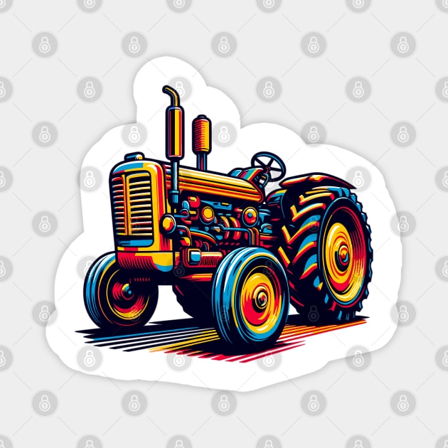 Agricultural Tractor Magnet by Vehicles-Art
