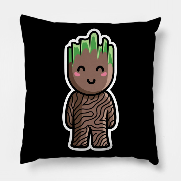 Kawaii Cute Baby Groot Groot Pillow Teepublic