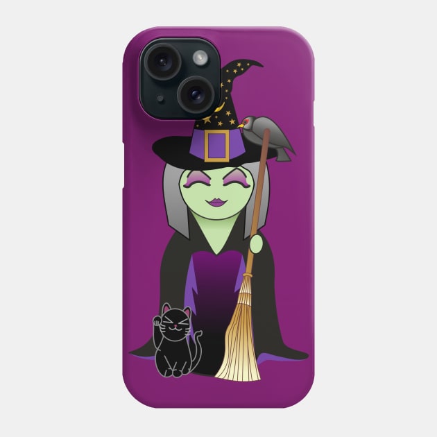 Kokeshi Witch Phone Case by Pendientera