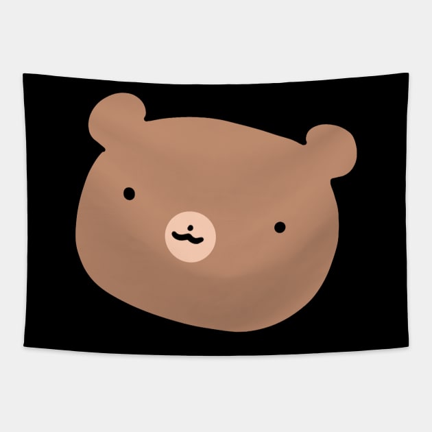 Cute Bear Face Tapestry by saradaboru