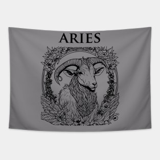 Aries Zodiac Sign Tapestry