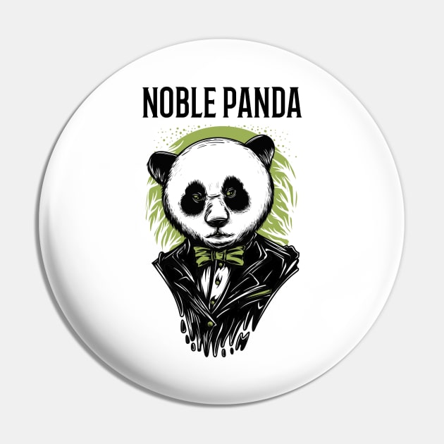 Noble Panda! Cool and funny animal Pin by Johan13