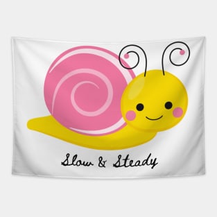 Slow & Steady Cool Snail Tapestry