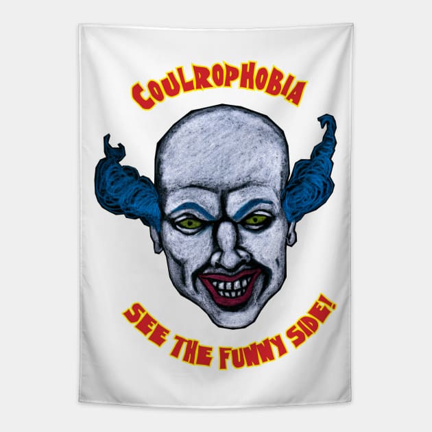 Coulrophobia Tapestry by DarkArtiste