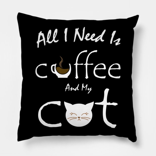 all i need is coffee and my cat Pillow by brishop