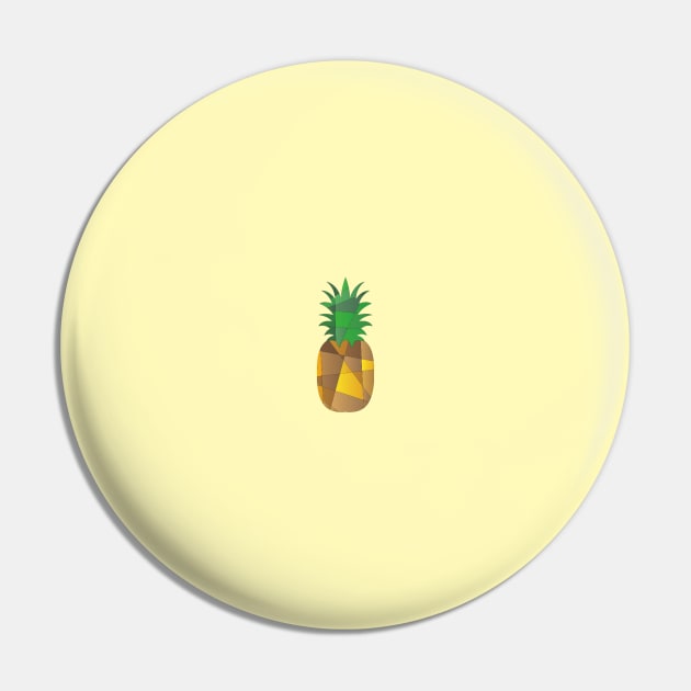 Geometric pineapple on a yellow background Pin by LPR