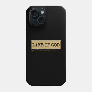 Aliska text black retro - LAMB OF GOD Phone Case