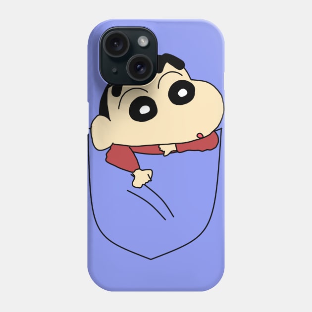 Pocket Shin Chan Phone Case by anghela