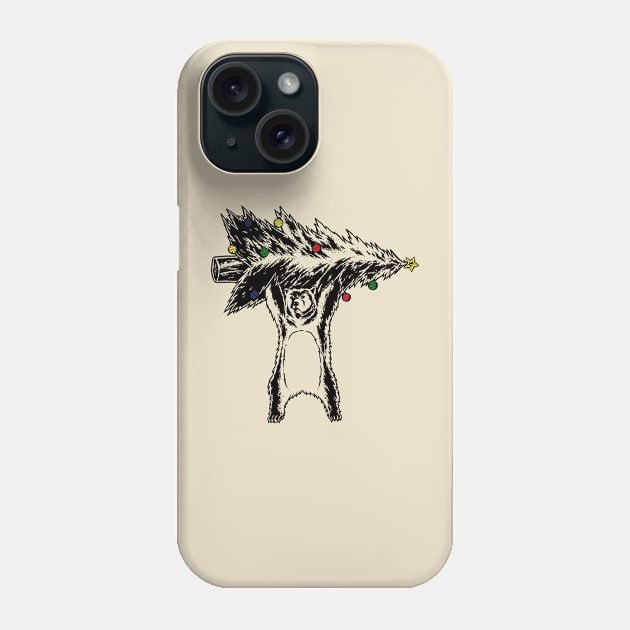 No context Christmas bear 2 Phone Case by popcornpunk