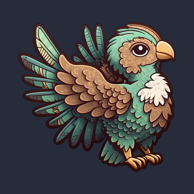 Brown and Green Archaeopteryx by Cute Planet Earth Mini