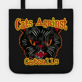 Vintage funny cats against catcalls cat lovers Tote