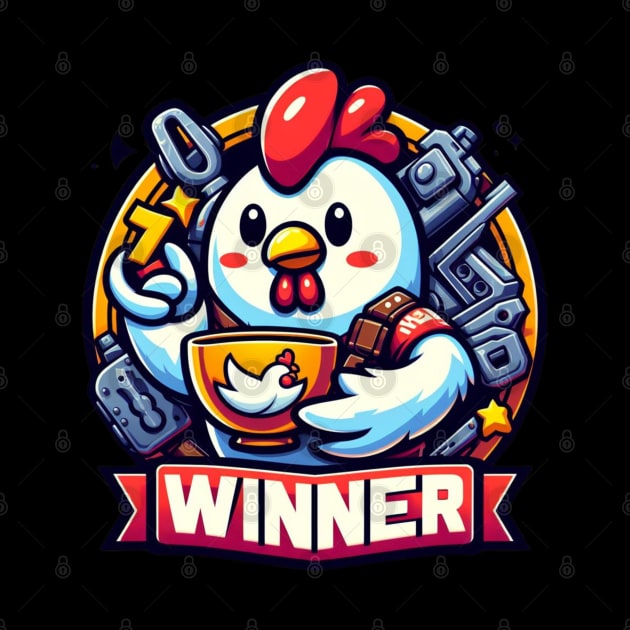 Winner Winner Chicken Dinner by BukovskyART