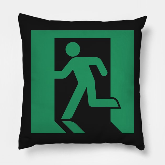 Emergency Exit escape! Pillow by driph