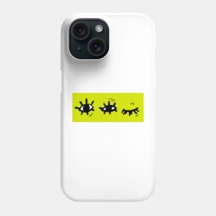 The horizontal all knowing eyes Phone Case