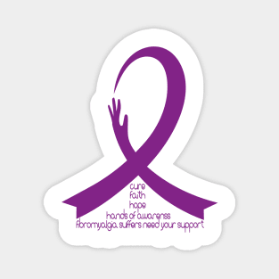 Hands of Fibromyalgia Awareness Magnet