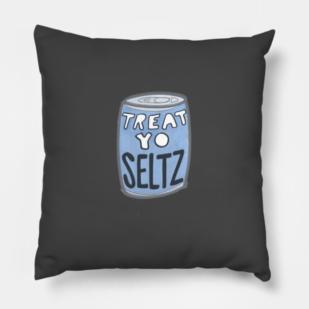 Treat Yo Seltz Pillow by heyvictyhey