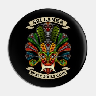 Sri Lanka Naga Yaka Mask (Devil Mask)  : Brave Souls Club Pin