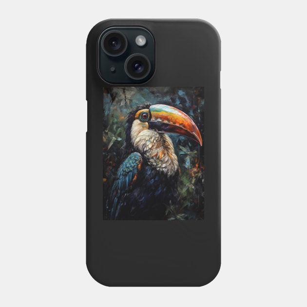 Tropical Beauty: Toucan Oil Painting Phone Case by simonrudd