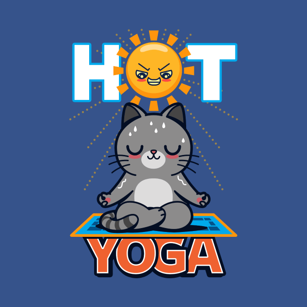 Hot Yoga Funny Summer Gift For Cat Lovers by Originals By Boggs